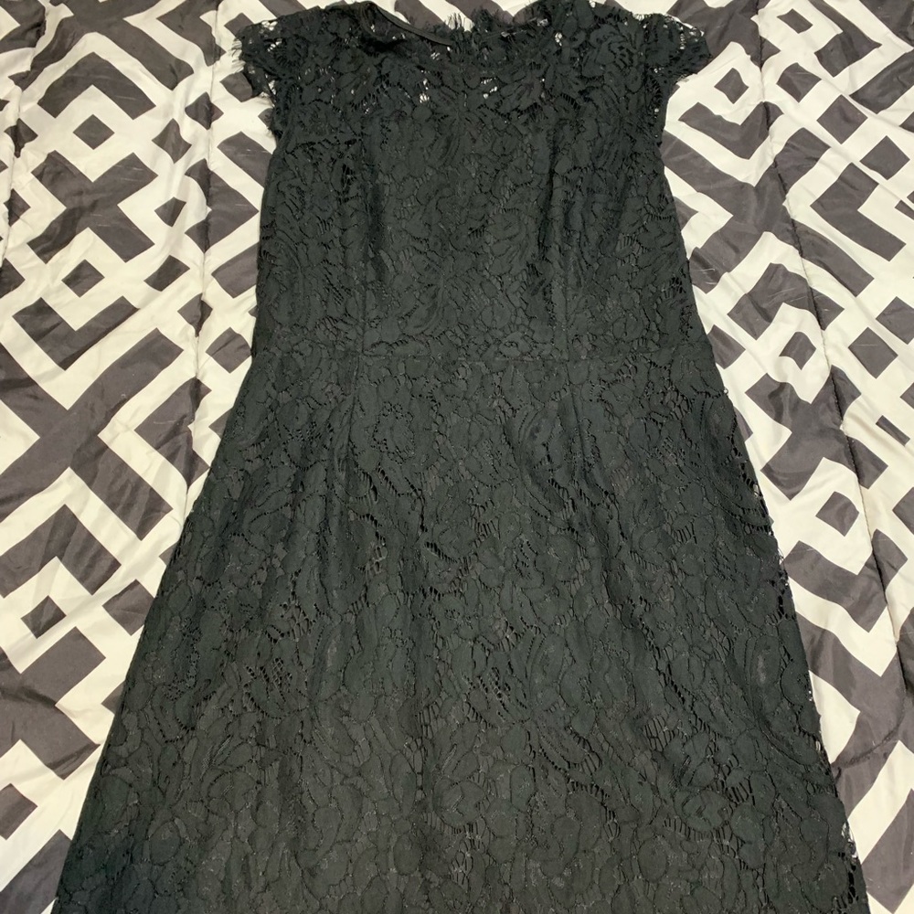 Black lace dress